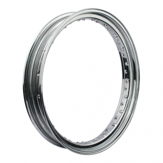 DOSS 40 Spoke Wheel Rim 3.25 x 21 Deep Dropcenter Devon Rim Style Used With Extra Short Spokes in Chrome Finish (ARM158705)