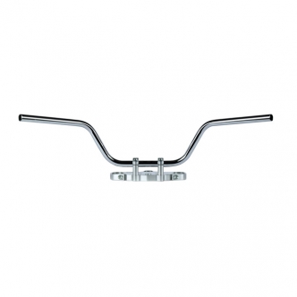 TRW 22mm Touring High Steel Handlebar, TUV And ABE Approved in Chrome Finish (ARM830475)