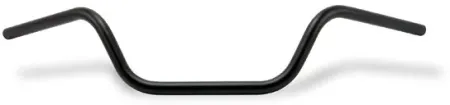 TRW 22mm Touring Low Steel Handlebar TUV And ABE Approved in Black Finish (MCL113SS)