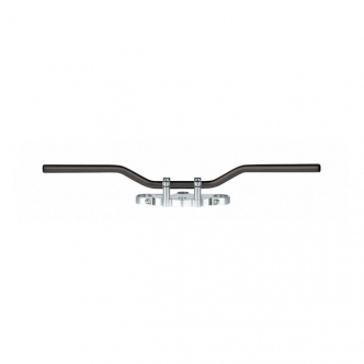 TRW 22mm Superbike Comfort Steel Handlebar TUV And ABE Approved in Black Finish (ARM740475)