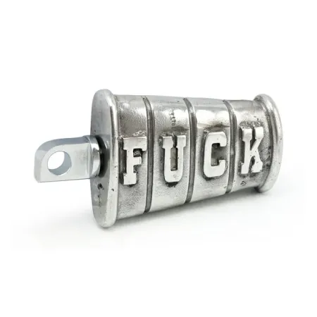 Wannabe Choppers Fuck Kick Pedal In Aluminium Finish (KIC SDG 003)