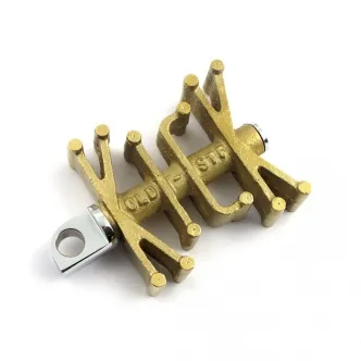 Paughco Old STF Kick Pedal In Brass For Harley Davidson & Custom Motorcycles (ARM158209)