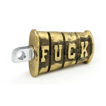 Wannabe Choppers Fuck Kick Pedal In Brass Finish (KIC SDG 004)
