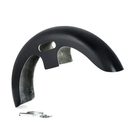 Killer Custom Competition Series 23 Inch Front Wrap Fender In Black Gelcoat Finish For 2014-2023 Touring Models (FF23-14-19)