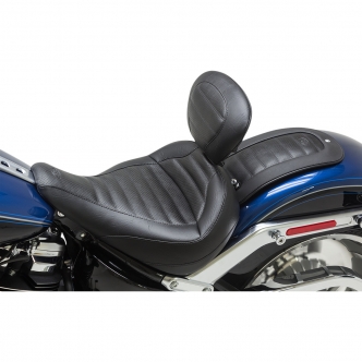 Mustang Solo Seat With Driver Backrest For 2018-2023 Fat Boy Models (79770)