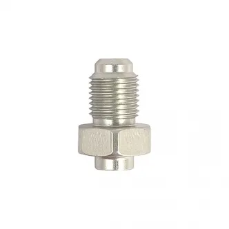TRW Varioflex Connector M10 x 1.00 Ext Threaded, Male Inverted Flare, No Pin in Silver Finish (ARM324015)
