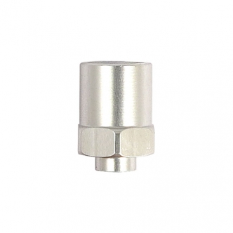 TRW Varioflex Connector M10 x 1.00 Int. Threaded, Female Inverted Flare, Large Hole, No Pin in Silver Anodized Finish (ARM244015)
