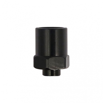 TRW Varioflex Connector M10 x 1.00 Int. Threaded, Female Inverted Flare, Large Hole, No Pin in Black Anodized Finish (ARM144015)