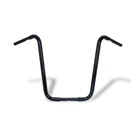DOSS 1-1/4 Inch Buffalo Apehangers 20 Inch High in Gloss Black Finish For 1982-2020 Harley Davidson (Excluding 2008-2020 E-Throttle, 1988-2011 Springer) Models (7060)
