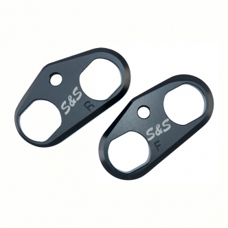 S&S Cycle Tappet Cuff Set In Hard Black Anodized Aluminium Finish For Harley Davidson 2018-2023 Softail & 2017-2023 Touring Models (Sold as a Set) (330-0655)