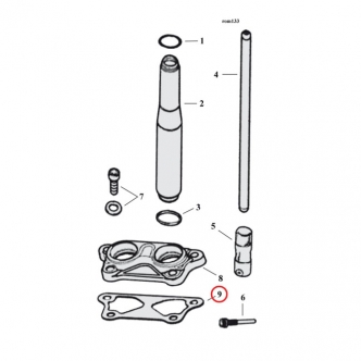 Cometic Gasket, Tappet Cover For 2004-2020 XL, 2008-2012 XR1200 Models (Sold in Pairs) (ARM562165)