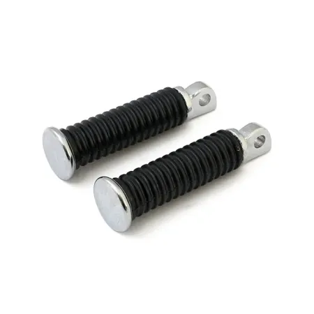 DOSS Chrome End Cap Style Pegs For 1979-1989 XL, 1982-1985 FX, 1985-1986 FXWG, 1984-1989 Softails Passenger (19135)