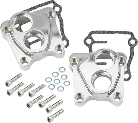 S&S TC Billet Tappet Block Set in Chrome Finish For 1999-2017 Twin Cam Models (Sold as a Set) (106-3883)
