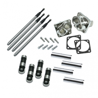 S&S Hydraulic Lifter Update Kit For Shovel Use With Evo Style Camshaft For 1966-1984 B.T. Used With Stock Top End Oiling With Stock Style Shovel Rocker Arms (Sold as a Kit) (33-5452)