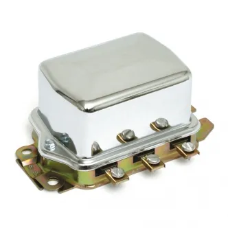 Accel Mechanical Regulator 12V, Delco Type in Chrome Finish For 1965-1969 FL, 1967-1977 XL Models (201105C)