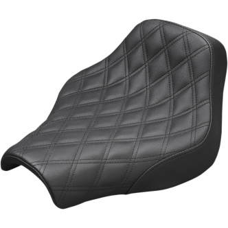 Saddlemen Solo Renegade Seat LS Lattice in Black For 2018-2023 FXBB Street Bob & FXST Standard Models (818-30-002LS)
