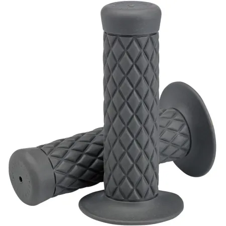 Biltwell 1 Inch Thruster TPV Grips in Grey Finish (6702-0501)