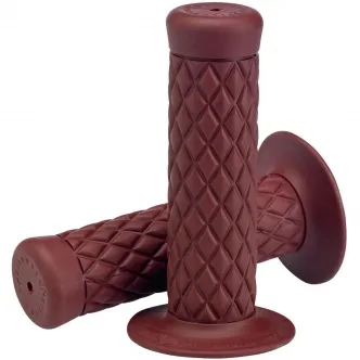 Biltwell 7/8 Inch Thruster TPV Grips in Oxblood Finish (6702-0378)