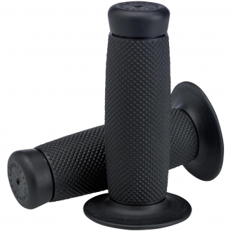 Biltwell 1 Inch Renegade TPV Grips in Black Finish (6704-0101)