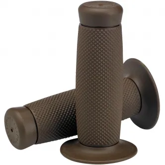 Biltwell 1 Inch Renegade TPV Grips in Chocolate Finish (6704-0401)