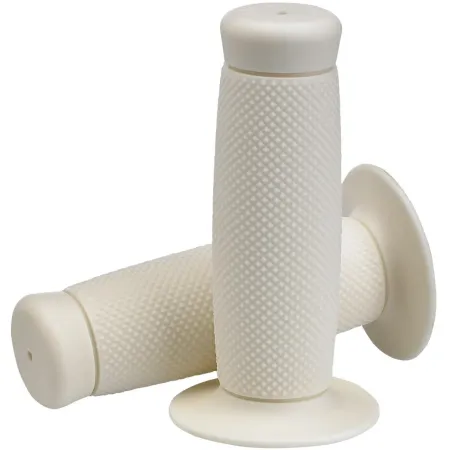 Biltwell 1 Inch Renegade TPV Grips in White Finish (6704-0201)