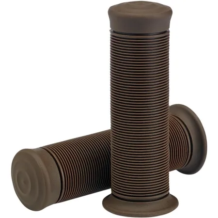 Biltwell 7/8 Inch Kung Fu TPV Grips in Chocolate Finish (6701-0478)