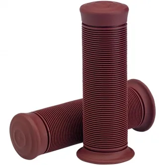 Biltwell 7/8 Inch Kung Fu TPV Grips in Oxblood Finish (6701-0378)