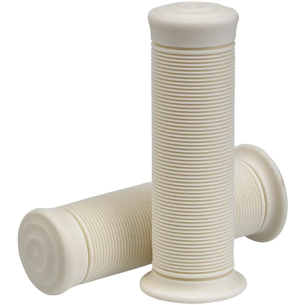 Biltwell 7/8 Inch Kung Fu TPV Grips in White Finish (6701-0278)
