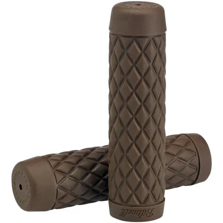 Biltwell 7/8 Inch Torker TPV Grips in Chocolate Finish (6705-0478)