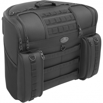 Saddlemen BR4100 Tactical Back Seat Bag in Black Finish (EX00033A)
