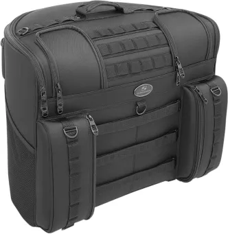 Saddlemen BR4100 Tactical Back Seat Bag in Black Finish (EX00033A)