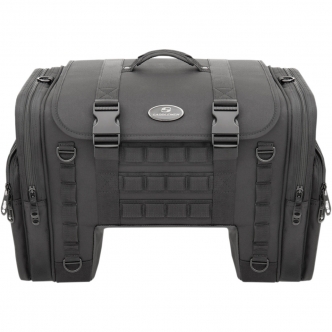 Saddlemen TS3200DE Tactical Deluxe Cruiser Tail Bag in Black Finish (EX00030A)