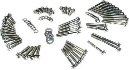 Feuling 12 Point Engine Fastener Kit in Stainless Steel For 1999-2005 Dyna Models (3054)