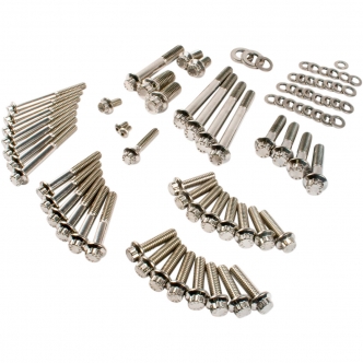 Feuling 12 Point Engine Fastener Kit in Stainless Steel For 2004-2022 XL Models (3060)