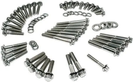 Feuling Primary/Transmission Dress-Up Kit in Stainless Steel Finish For 2000-2006 Softail Models (3058)