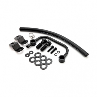 Doss Air Cleaner Breather Kit With 1/2-13 Threaded Breather Bolts in Black Finish For 1991-2020 XL Sportster Models (ARM844509)