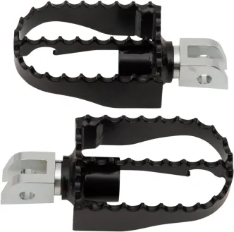 Burly Brand MX Style Rider Footpegs For Harley Davidson 2018-2021 Softail Motorcycles (B13-1007B)