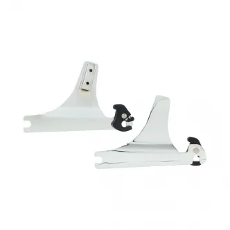 DOSS Detachable Sissy Bar Side Plates in Chrome Finish For 2000-2017 Softail (Excluding 2000-2017 FLSTC, 2000-2003 FLSTS) Models (ARM951275)
