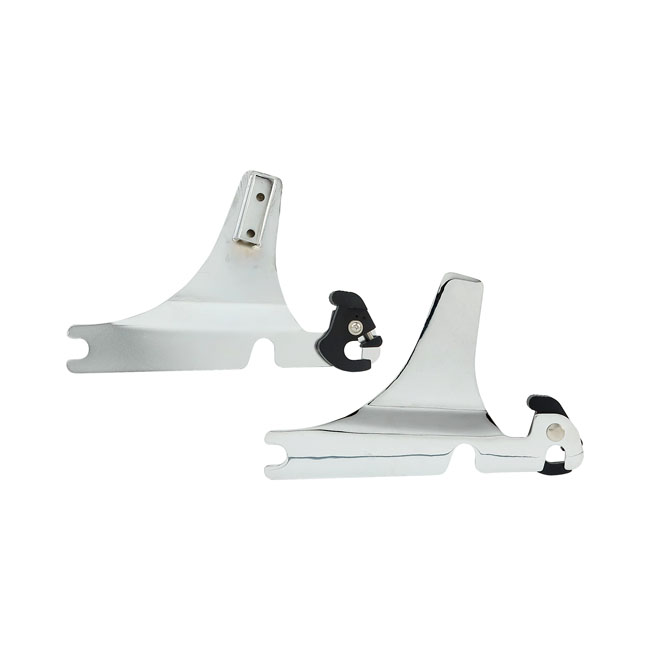 DOSS Detachable Sissy Bar Side Plates in Chrome Finish For 20002017