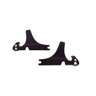 DOSS Detachable Sissy Bar Side Plates in Gloss Black Finish For 2000-2017 FLSTC, 2000-2003 FLSTS Models (ARM261275)