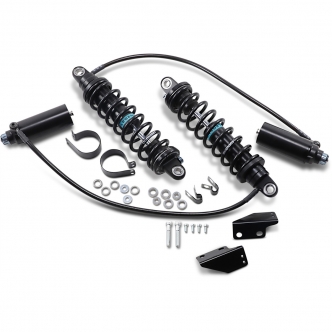 Legend 13 Inch Revo Arc Remote Reservoir Suspension In Black For Harley Davidson 1998-2008 Touring Motorcycles (1310-1878)