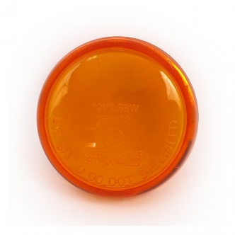 DOSS Bullet Turn Signal Lens in Amber Colour ECE Approved For 2002-2017 V-Rod Models (ARM151505)