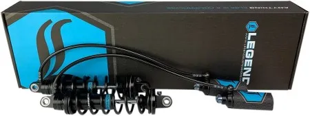 Legend 14 Inch Revo Arc Remote Reservoir Suspension In Black For Harley Davidson 2009-2013 Touring Motorcycles (1310-1884)