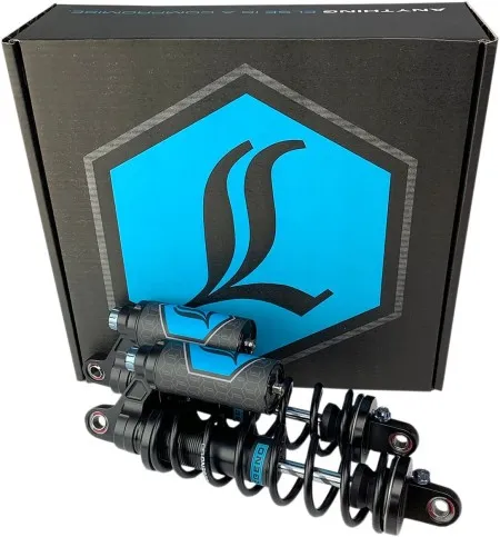 Legend 14 Inch Revo Arc Piggyback Heavy Duty Suspension In Black For Harley Davidson 1984-2000 FXR Motorcycles (1310-1901)