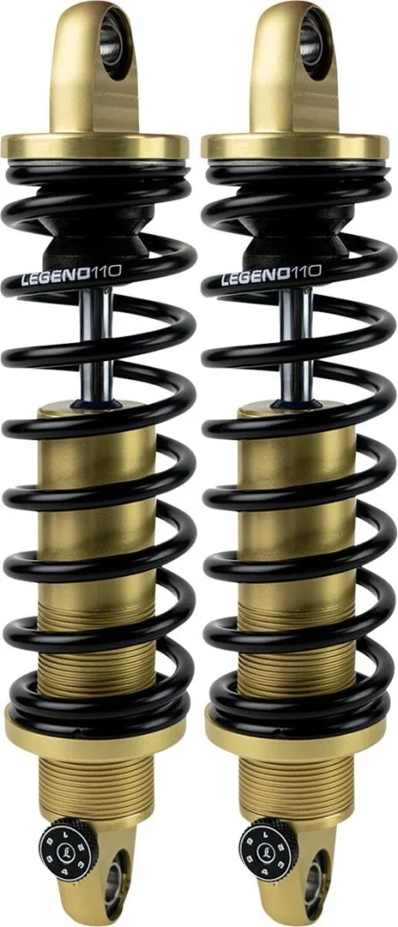 Legend 13 Inch Revo-A Heavy Duty Suspension In Gold Finish For Harley Davidson 1991-2017 Dyna Motorcycles (1310-1782)