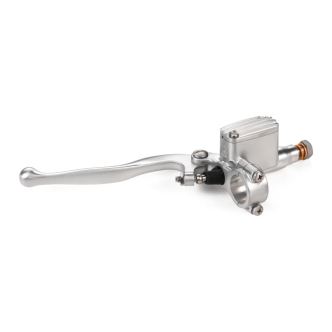 Kustom Tech Classic Line Clutch Master Cylinder With 14mm Bore In Satin Aluminium Finish (20-614)