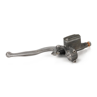 Kustom Tech Classic Line Clutch Master Cylinder With 14mm Bore In Raw Aluminium Finish (20-615)