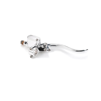 Kustom Tech Deluxe Line Brake Master Cylinder With 14mm Bore In Polished Aluminium Finish (20-402)