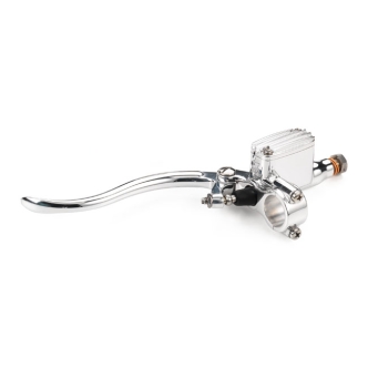 Kustom Tech Deluxe Line Clutch Master Cylinder With 14mm Bore In Polished Aluminium Finish (20-412)