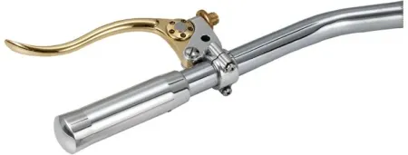 Kustom Tech Deluxe Line Clutch Lever Assembly In Polished Aluminium & Brass Finish (20-350)